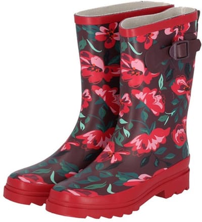 Xq Footwear Dames Regenlaars Riem Rubber Rood - Laarzen - 38