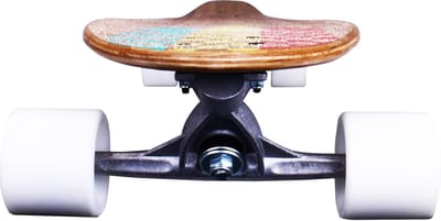 Nijdam Pro-line Longboard 42" Kicktail Bamboo - Rasta Revolution - Rood/Geel/Groen