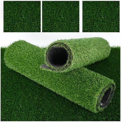 Premium 20 mm dik synthetisch grastapijt voor binnen en buiten, realistisch luxe kunstgras vloerkleed met drainagegaten, 2 x 1 m, ideaal voor decoratie en landschapsarchitectuur