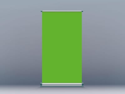 Roll Up Display - Reclame Banner - Evenement Promotie - Hoge Kwaliteit Print - 100 x 200 cm - Groen