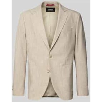 Slim fit 2-knoops colbert met viscose Model 'DATI'
