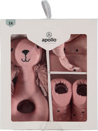 Apollo - Kraamcadeau - Baby - Konijn - Roze - New born