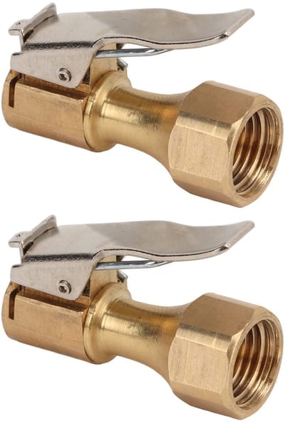 Dailygoody - Air Chuck Met Clip - Ventiel Adapter - Vergrendeling Bandenpomp Connector - Universeel - Messing - Converter Tool - Geschikt voor Inflato