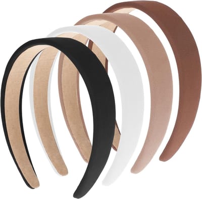 Set van 4 Dames Haarbanden, Trendy Anti-Slip Hoofdbanden, Mode Haaraccessoires voor Feestelijke Kostuums en Dagelijks Gebruik