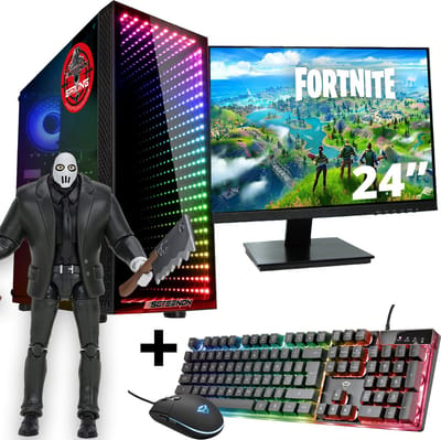 ScreenON - Gaming Set - Fortnite Brutus Hero - V1 (GamePC + 24 Inch Monitor + Toetsenbord + Muis)