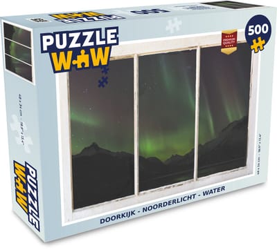 Puzzel Doorkijk - Noorderlicht - Water - Legpuzzel - Puzzel 500 stukjes