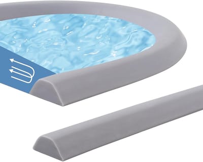 Douche Strip - Waterkering Drempel - Badkamer Droog Houden - Zelfklevend Siliconen - 200 cm - Grijs