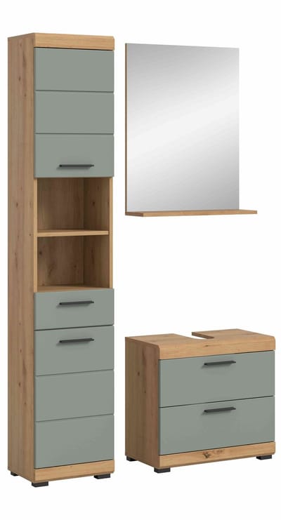 Scout badkamercombinatie salie MDF TZ Artisan eiken NB - 37x112x191cm