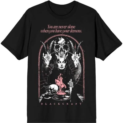 Blackcraft Cult - Gothic T-shirt - Never Alone Tee - M tot XXL - voor Mannen - zwart