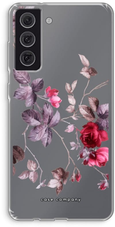 Case Company® - Hoesje geschikt voor Samsung Galaxy S21 FE hoesje - Mooie bloemen - Soft Cover Telefoonhoesje - Bescherming aan alle Kanten en Schermrand