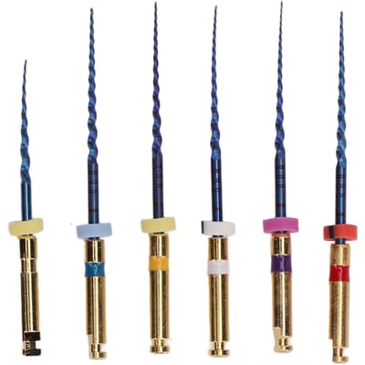 6 pièces SX F3 Lime Endodontique Dentaire Grande Conicité Activation Thermique Pointe Aiguille Endodontie Dentaire 25mm