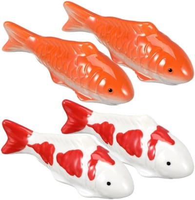 Drijvende keramische vissen voor aquariumdecoratie, duurzame visfiguren voor tropische aquaria en vijvers, natuurgetrouwe ornamenten voor visbekken