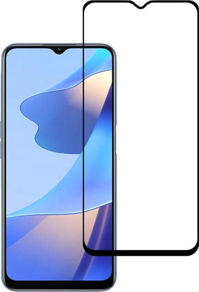 Smartphonica Screenprotector Geschikt voor Oppo A54s - Full Cover Tempered Glass - Gehard glas Geschikt voor Oppo A54s geschikt voor Oppo A54s