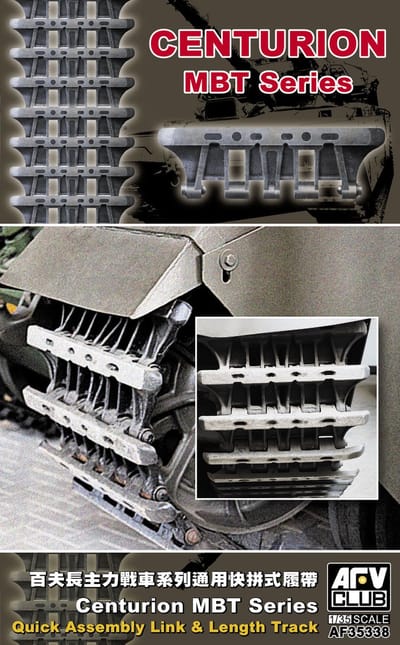 AFV Club Modelbouwpakket Militaire voertuigen - 35338 Centurion MBT Series - Quick Ass. Link Length Track Plastic - 1:35 - Modelbouw