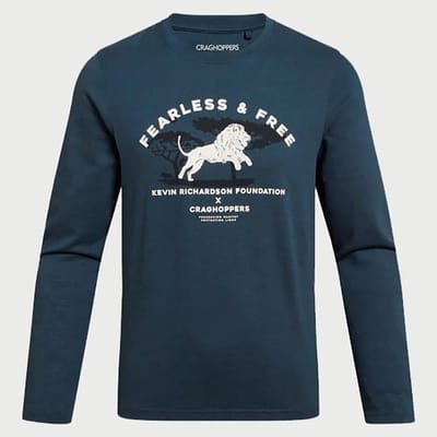 Craghoppers Nosilife Cruz T-shirt Met Lange Mouwen Blauw 3-4 Years Meisje