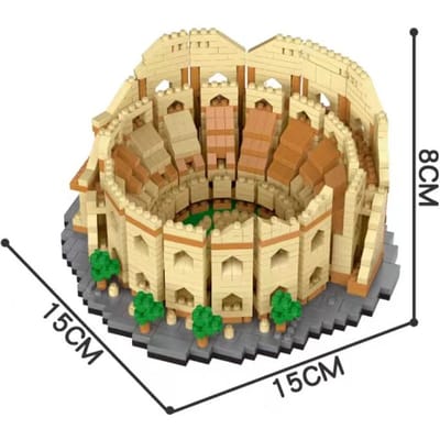 Hoge Kwaliteit Wist Hoge Kwaliteit Gebouwd Hoge Kwaliteit Euro Hoge Kwaliteit Constructie Hoge Kwaliteit Roma Hoge Kwaliteit Colosseum Zeer kleine schaal Compact formaat in bag