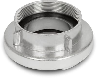 EBERTH 3" vaste koppeling met Storz B-binnendraad, slangkoppeling van 3 inch, diameter binnendraad 87 mm, hogedruk-koppeling, brandweerkoppeling, Storz-koppeling van aluminium inclusief afdichting, Storz 75-B