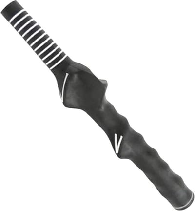 Golf Trainingsgreep - Golf Oefenhulp - Golfswing Verbeteren - Juiste Hand Plaatsing - 26 cm - Zwart/Wit