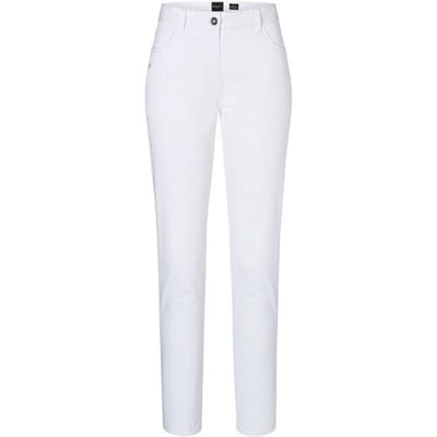 (6 stuks) KARLOWSKY Dames 5-zakken Broek - Wit - Maat: 34