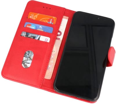 Hoesje Geschikt voor de Nokia X10 & Nokia X20 - Kaarthouder Book Case Telefoonhoesje - Rood