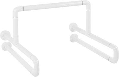 Toiletbeugel - Veiligheidshandgreep - Badkamer Veiligheid - Fluorescerende Ring - 80x13cm - Wit