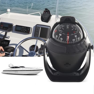 Hoogwaardige Navigatie Kompas voor Auto en Boot, Waterdicht en Verlicht, Ideaal voor Buitenactiviteiten en Avontuurlijke Reizen