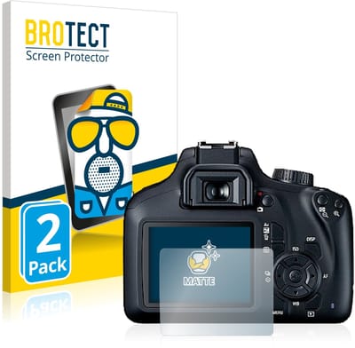 BROTECT - Screenprotector voor Canon EOS 4000D - Folie Beschermfolie matte 2 Stuks