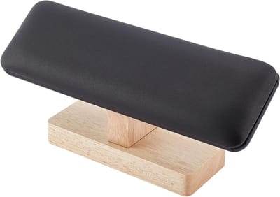 Houten Horloge Display Stand met T-Bar, Armband Houder en PU Lederen Sieraden Organizer voor Thuis en Winkeldisplay, Zwart