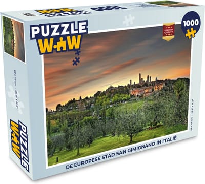 Puzzel De Europese stad San Gimignano in Italië - Legpuzzel - Puzzel 1000 stukjes volwassenen