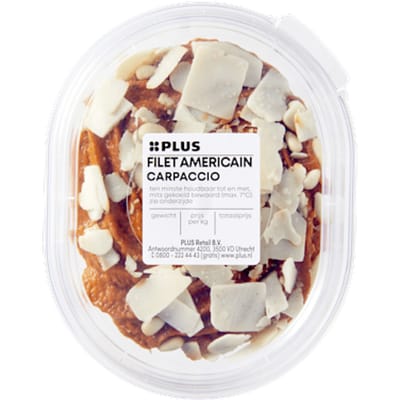 Filet americain carpaccio