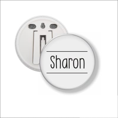 Button Met Clip 58 MM - Sharon
