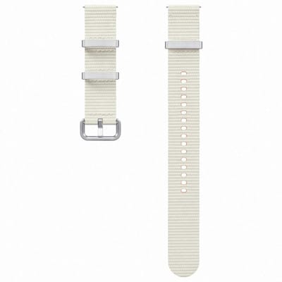 Samsung Galaxy Watch7 Smartwatchbandje - Athleisure Band - Maat (S/M) - Creme