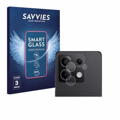 3 Stuks Savvies Screenprotector - geschikt voor Xiaomi Redmi Note 13 Pro 5G (ALLEEN Camera Lens) - beschermfolie glas transparant