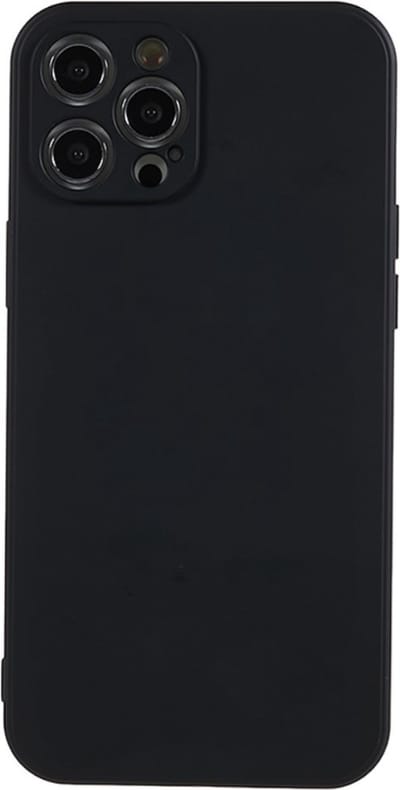 Coverup Hoesje - Geschikt voor iPhone 12 Pro Max Hoesje - Coverup Colour TPU Back Cover - Charcoal Black