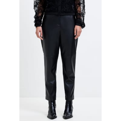 French Connection Pu Trousers Black Maat: 6 | Leren broeken Outlet | Dames | Zwart