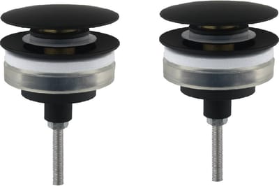 Ben Push Open afsluitbare wastafelplug 2 stuks t.b.v. MSNX2 mat zwart