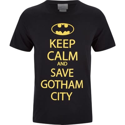 DC Comics Batman Keep Calm Heren T-Shirt - Zwart - M