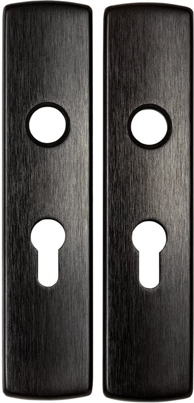 Deurkruk op schild - Zwart - Aluminium - Axa - AXA 6210 All Black binnendeurbeslag klink/klink voor binnendeuren, PC55 set