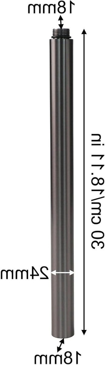Verlengingsstang voor Douchesysteem 30 cm RVS Doucheverlenging voor Badkamer, Verstelbare Douchekop, Chroom Geplateerd