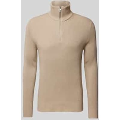 Jack & Jones Trui Jjeperfect Knit Half Zip Sn 12257773 Crockery Mannen Maat - XXL