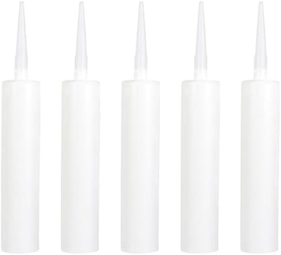 Dailygoody - Lege Afdichtingsbuizen - Herbruikbaar - 300 ml - Kunststof - Plamuurmassabuis - Geschikt voor Thuis - Wit