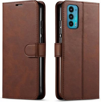 LuxeBass Hoesje geschikt voor Motorola Moto G82 5G - Boekhoesje - Bruin - Portemonneehoesje gsm hoesje - telefoonhoes - telefoonhoesjes