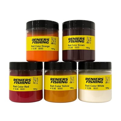 Reniers Fishing Bait Color 100g – Poeder om Aas Snel en Intens te Kleuren - Kleur : Groen