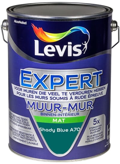 Levis - Expert Muur Binnen Mix - Shady Blue A70 - Mengverf - 5 L