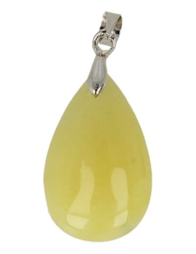 The drop of Jade olijf - hanger