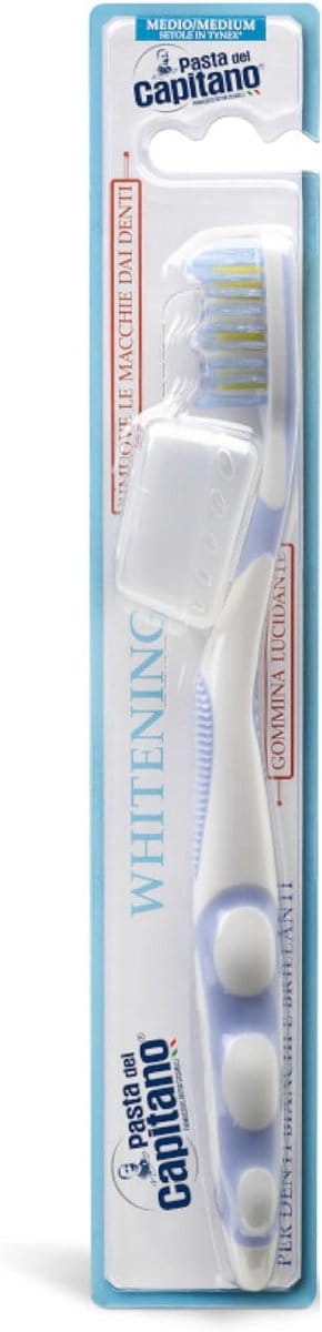 Tandenborstel met polijstspons voor wittere en glanzende tanden