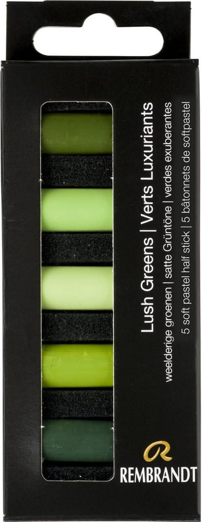 Rembrandt softpastel half 5 Weelderige groenen