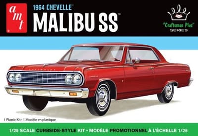 AMT Modelbouwpakket Auto - 1426 1964 Chevrolet Chevelle Malibu SS - Craftsman Plus Series - Amerikaanse Auto Plastic - 1:25 - Modelbouw
