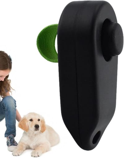 Huisdier Clicker - Trainingsapparaat - Gedrag Trainen - Helder Geluid - 35 cm - Zwart