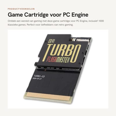 Dailygoods- Game Cartridge 1000 in 1 - Geheugenkaart voor PC Engine - Geheugenkaart TurboGrafx 16 - Compatibel met 16 Consoles - Ondersteunt tot 32 GB - Inclusief 8 GB ingebouwd geheugen